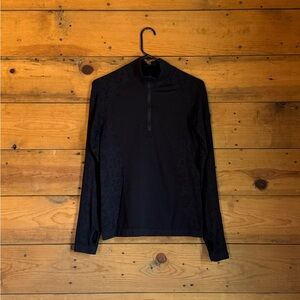 Black Quarter Zip Athletic Top